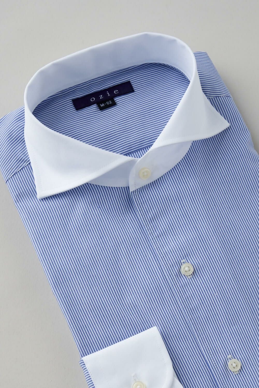 ワイシャツ 8045PCL-B10B-BLUE-衿3