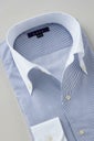 ワイシャツ 8051PCL-B10B-NV-衿1