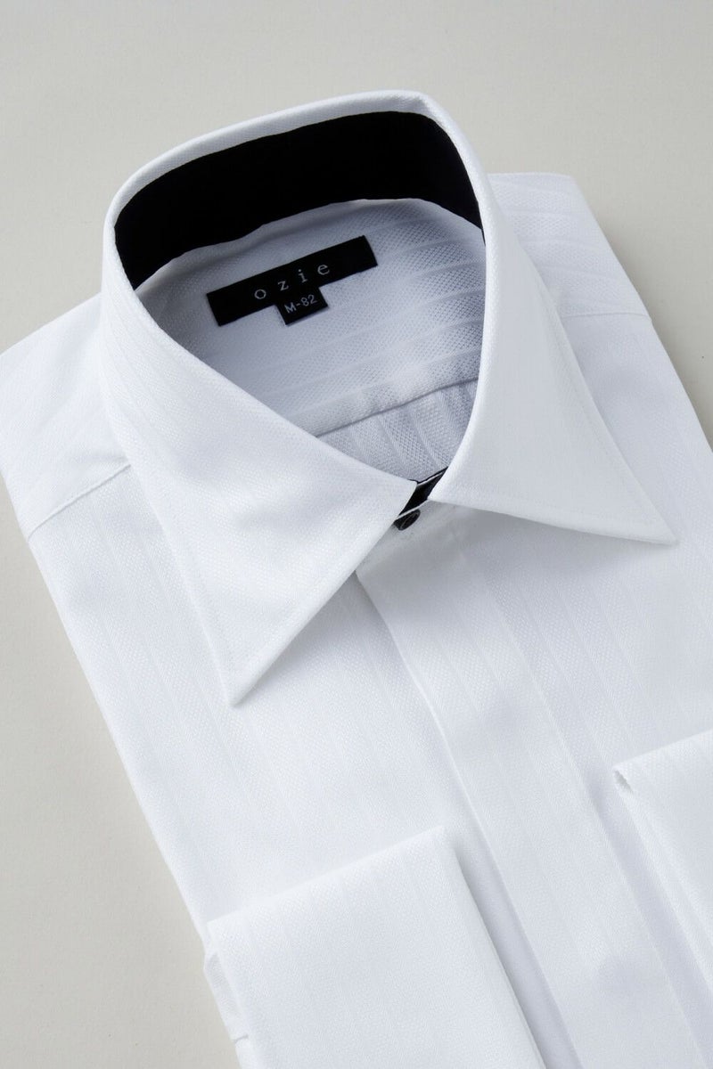 ワイシャツ 8066H-B10A-WHITE-衿3