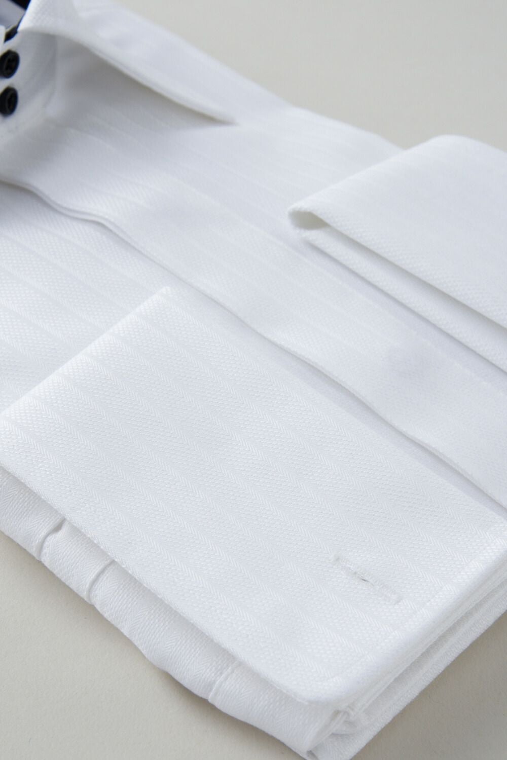 ワイシャツ 8066H-B10A-WHITE-カフス