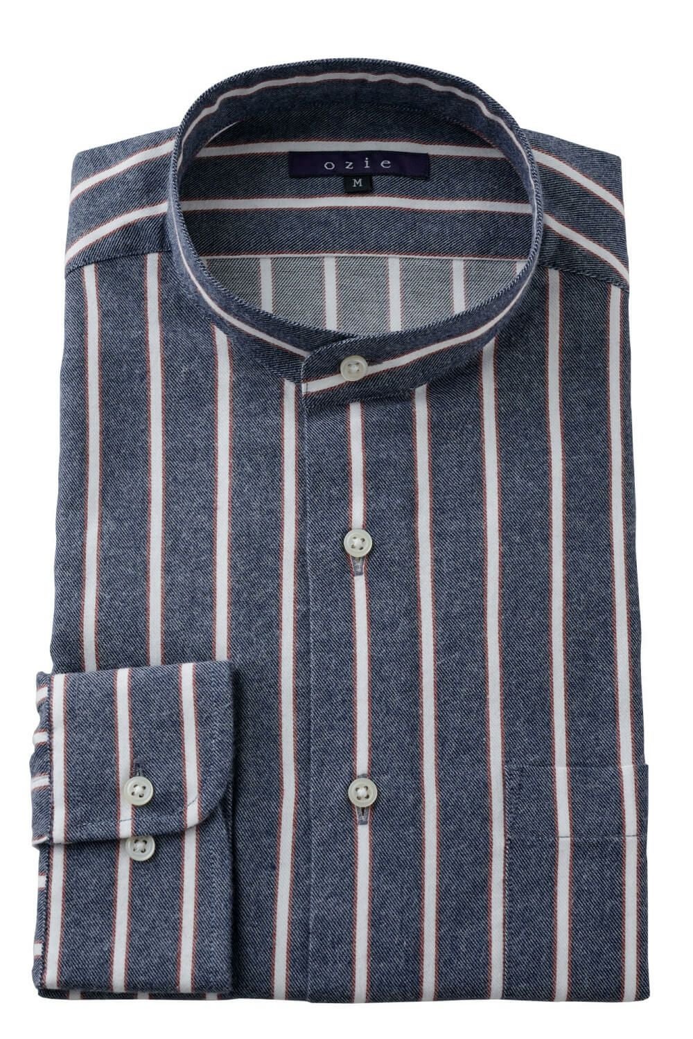 メンズワイシャツ・カッターシャツ 8063-B11I-NAVY