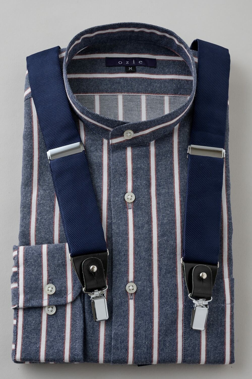 メンズワイシャツ・カッターシャツ 8063-B11I-NAVY