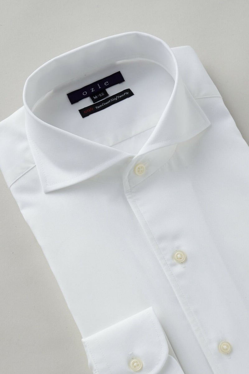 ワイシャツ 8045P-B10C-WHITE-衿3