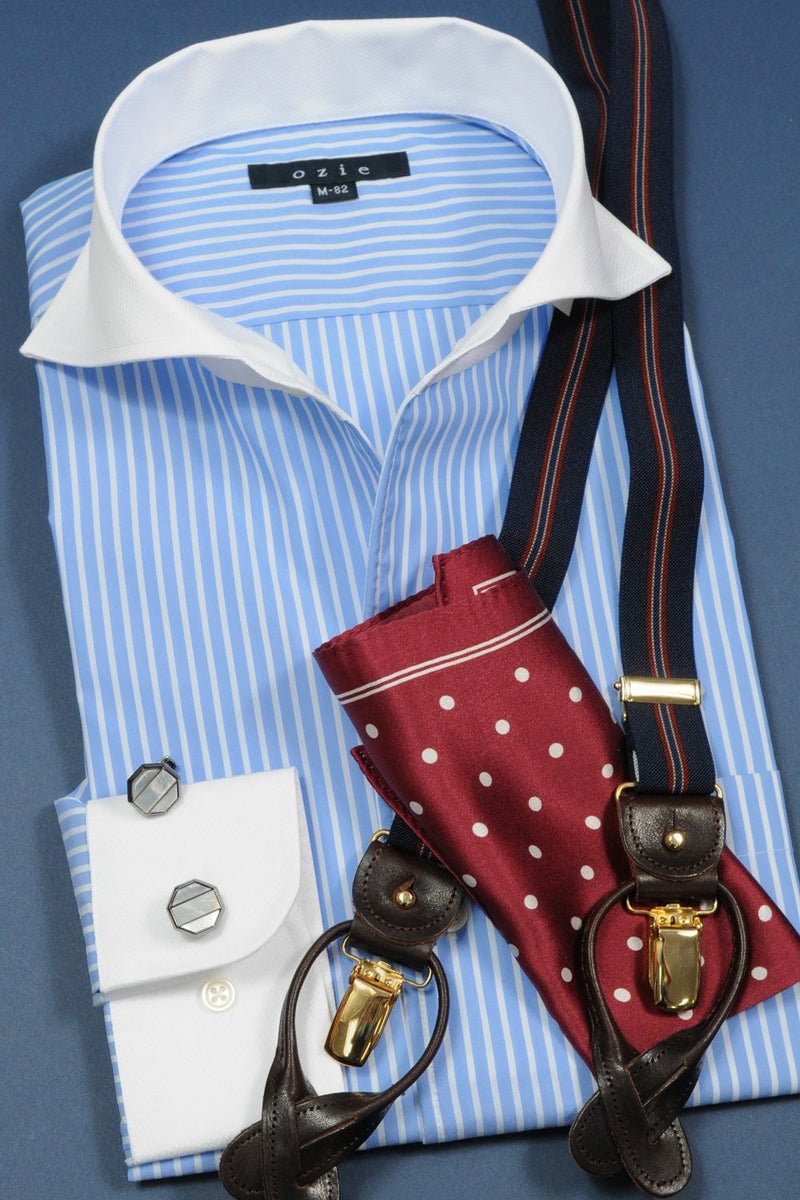 ワイシャツ 8045CL-C01B-BLUE-コーディネートイメージ1