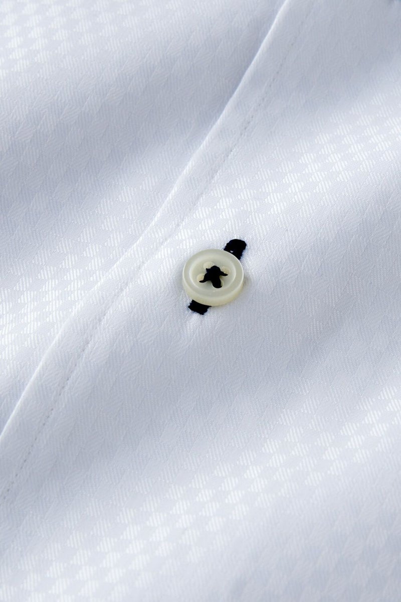 ワイシャツ 8045-C01B-WHITE-生地
