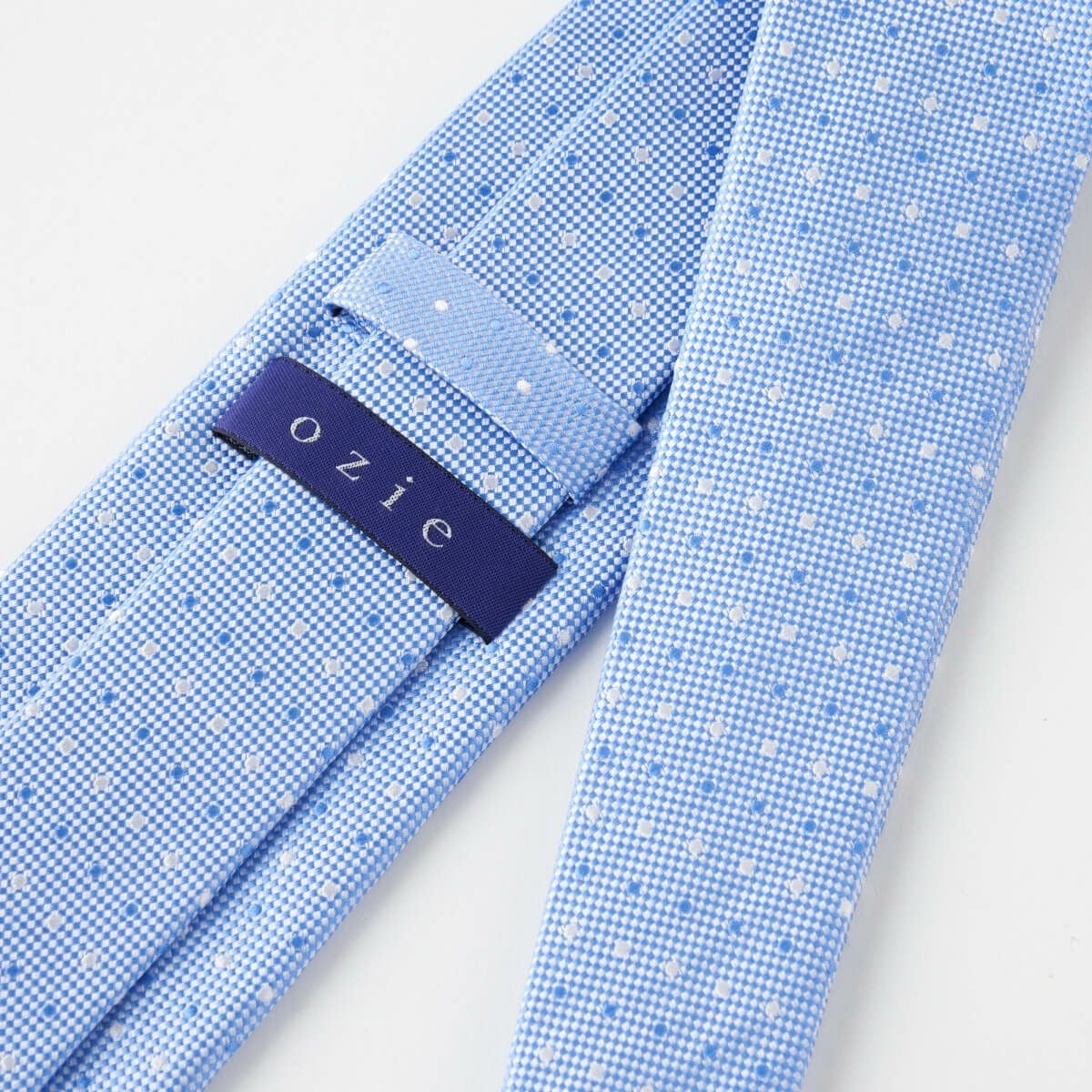 ネクタイ NJ-C01-11-SAXBLUE-裏