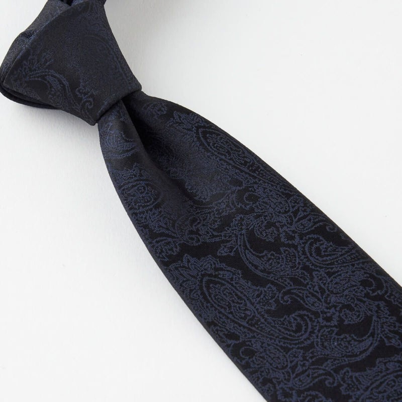 ネクタイ NJ-C01-15-NAVYBLUE-結び