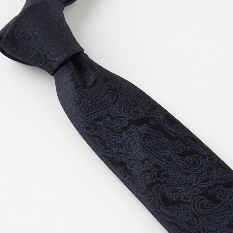 ネクタイ NN-C-024-NAVYBLUE-結び