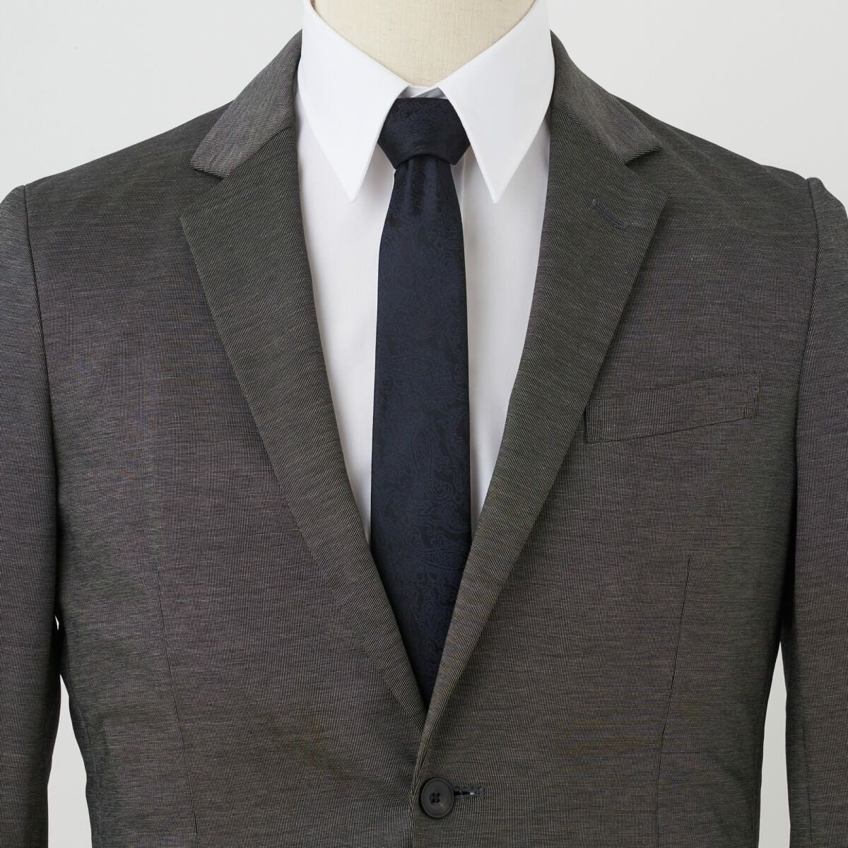 ネクタイ NN-C-024-NAVYBLUE-コーディネート