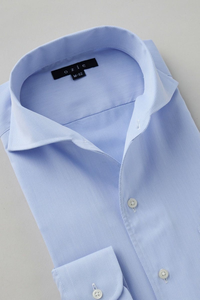 ワイシャツ 8045-C01C-SAX-衿1