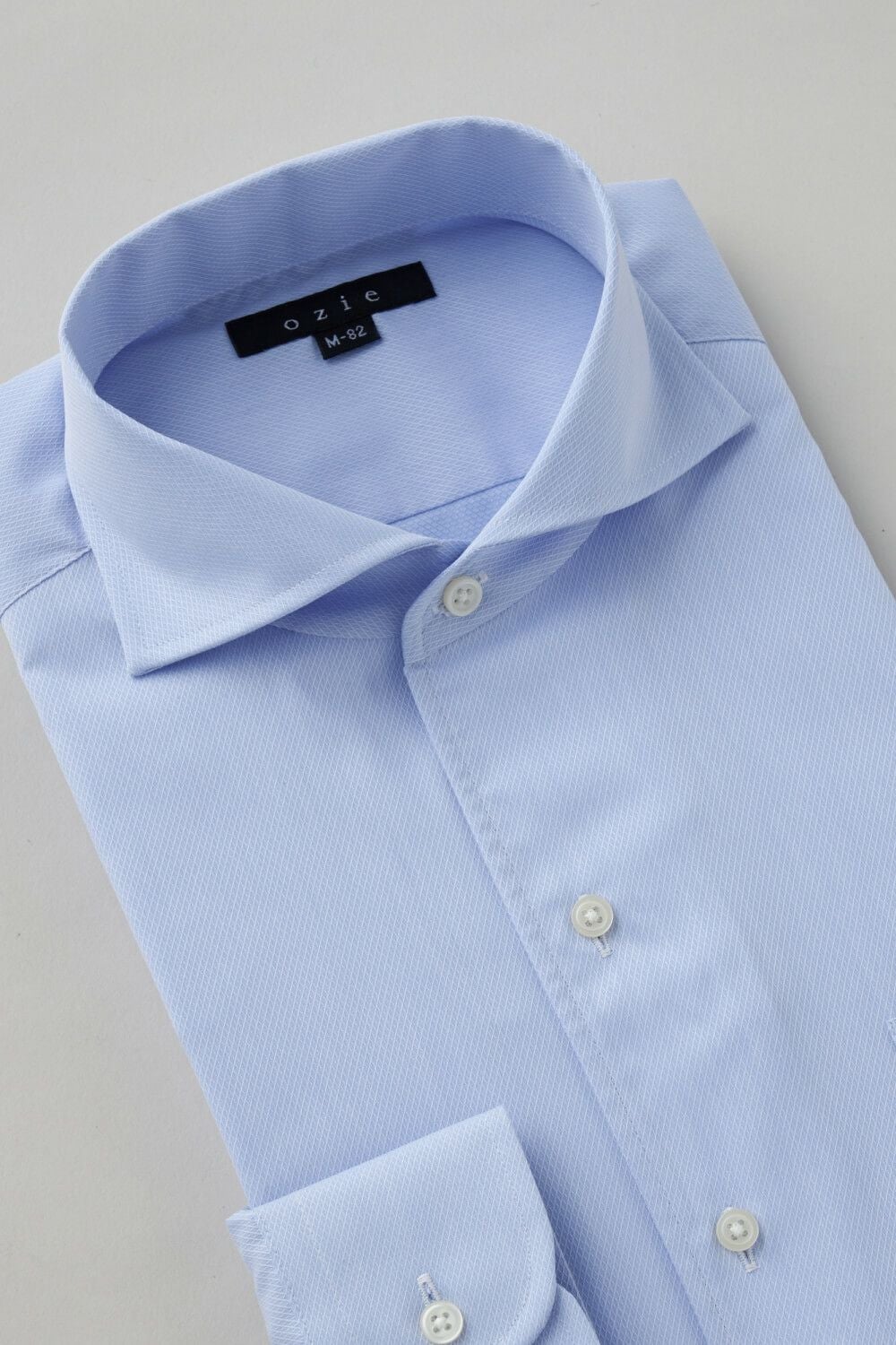 ワイシャツ 8045-C01C-SAX-衿3