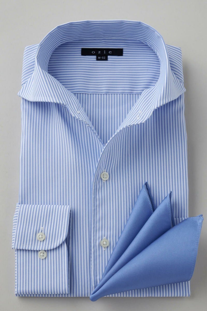 ワイシャツ 8045-C01F-SAX-コーディネートイメージ