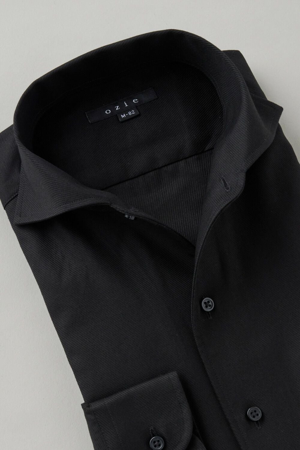 ワイシャツ 8045-C03A-BLACK-衿1