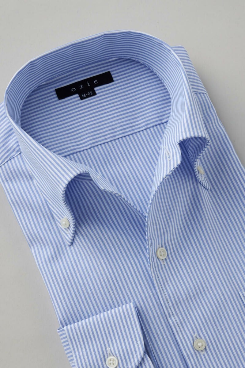 ワイシャツ 8051-C01F-SAX-衿1