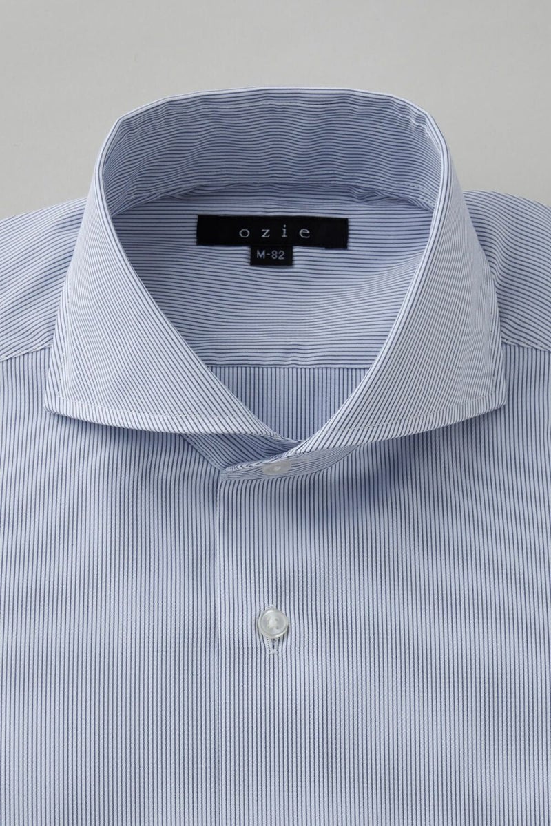 ワイシャツ 8070-C01E-NAVY-衿1