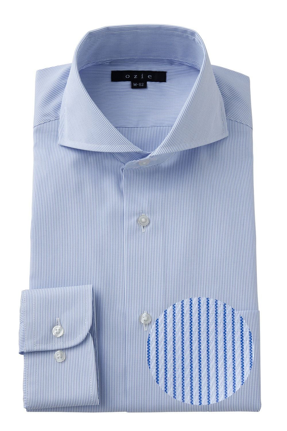 メンズワイシャツ・カッターシャツ 8070-H06A-2-BLUE