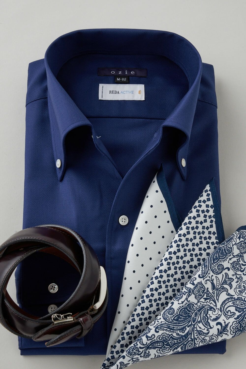 メンズワイシャツ・カッターシャツ 8054W-C03A-BLUE