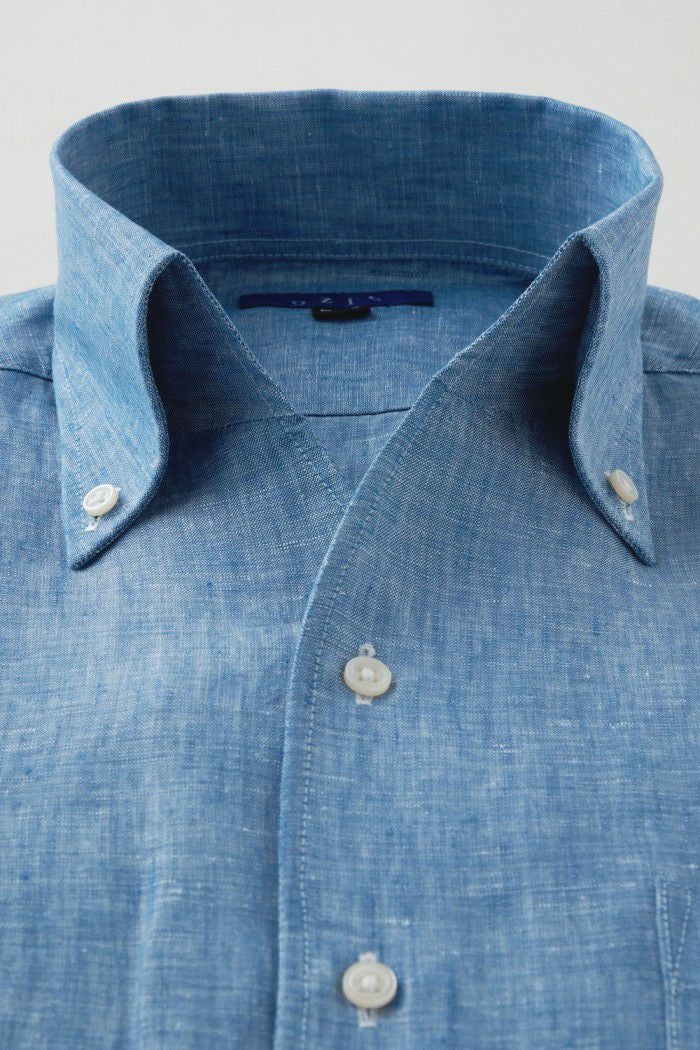 ワイシャツ 8044A-C03A-BLUE-衿1