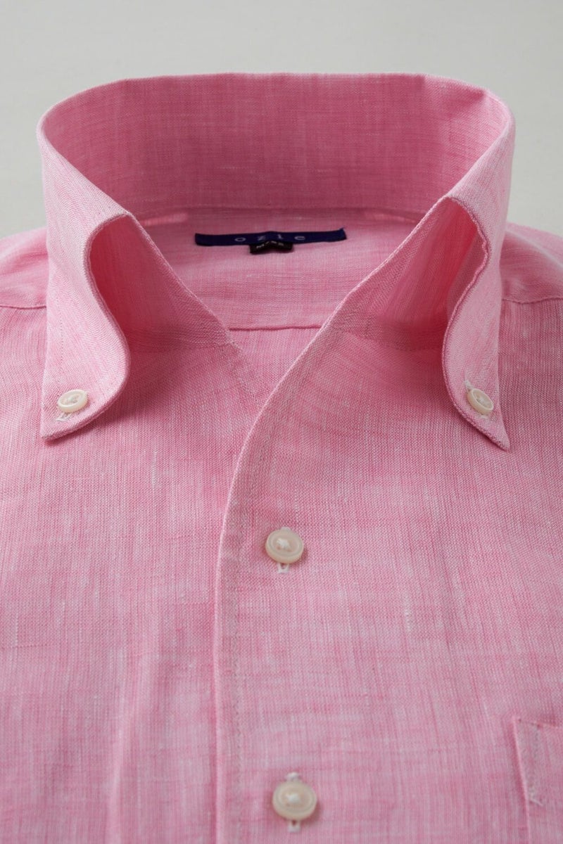 ワイシャツ 8044A-C03B-PINK-衿1
