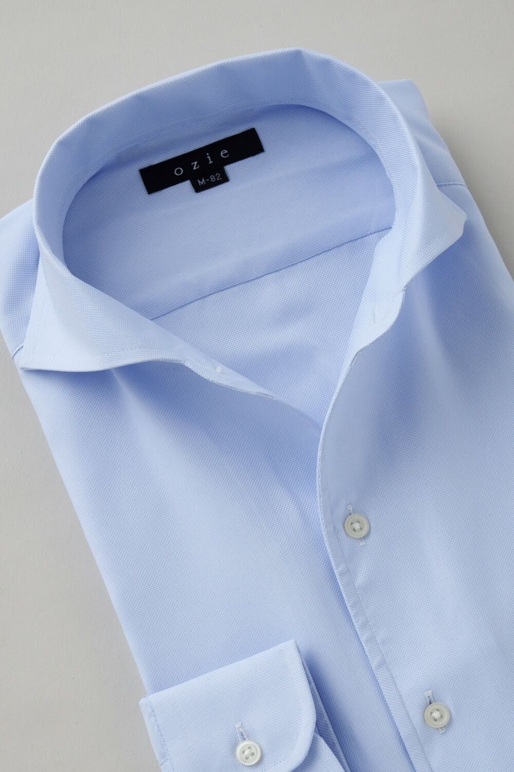 ワイシャツ 8045SD-C03A-SAX-衿1