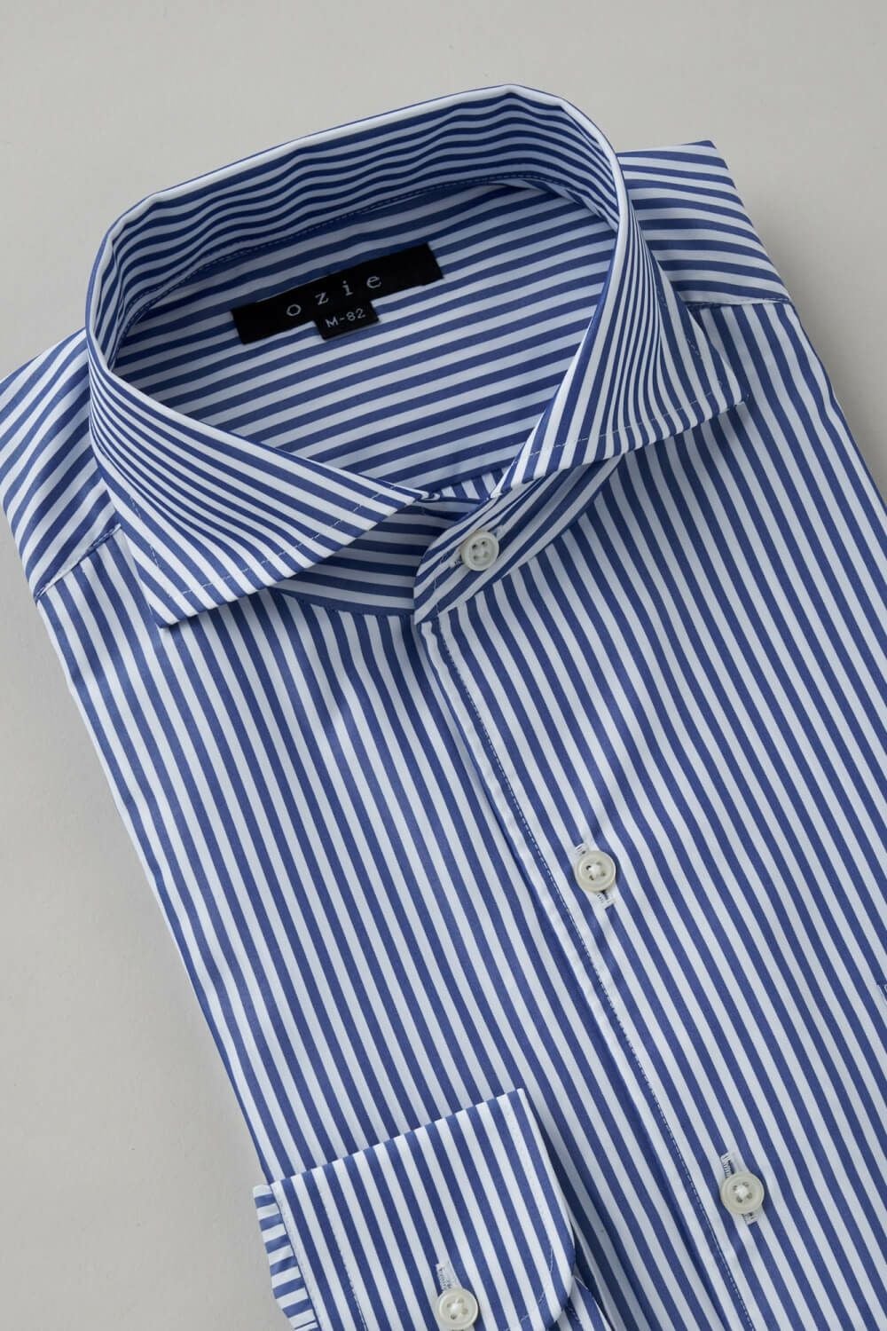 ワイシャツ 8045SD-C03B-NAVY-衿3