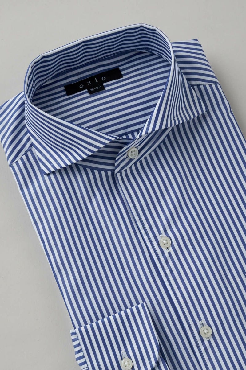 ワイシャツ 8045SD-C03B-NAVY-衿3