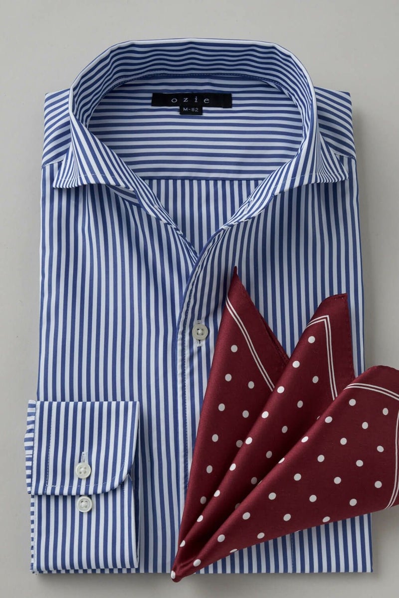 ワイシャツ 8045SD-C03B-NAVY-コーディネートイメージ