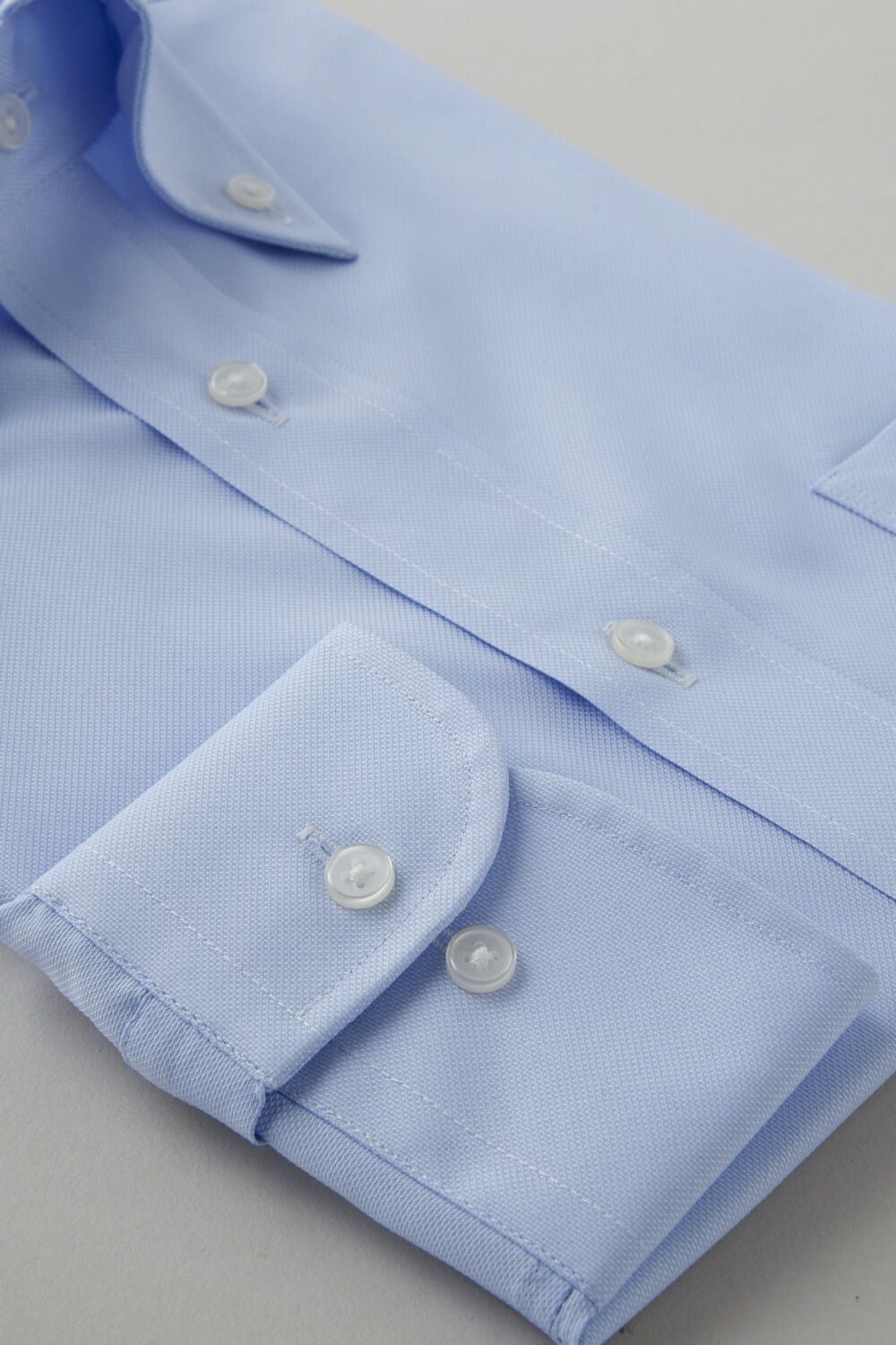 ワイシャツ 8009SD-C03A-SAX-カフス