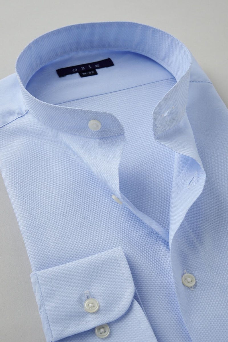 ワイシャツ 8063SD-C03A-SAX-衿2