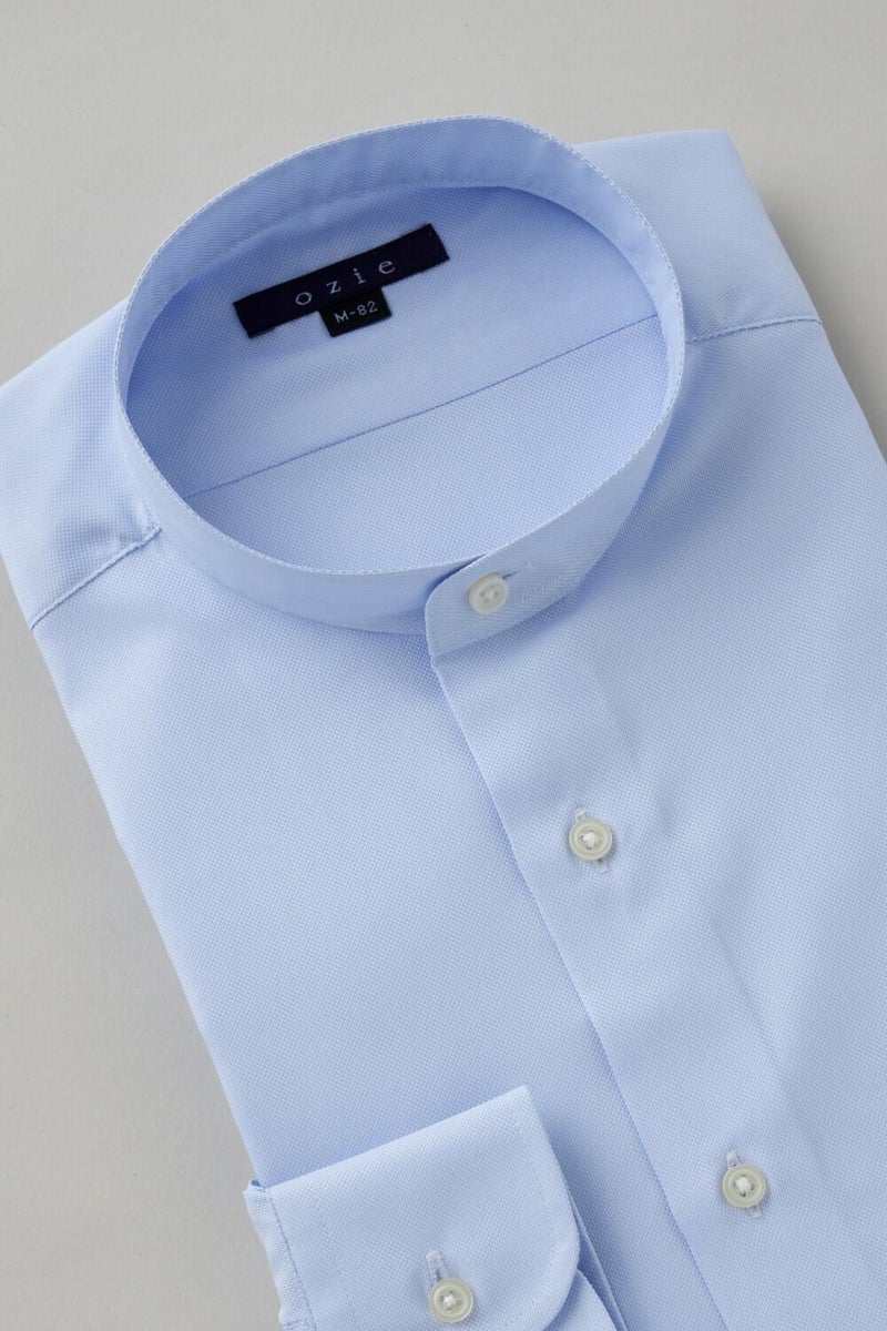 ワイシャツ 8063SD-C03A-SAX-衿3