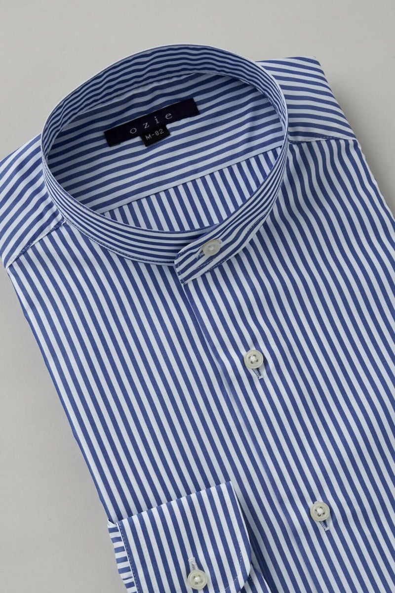 ワイシャツ 8063SD-C03B-NAVY-衿3