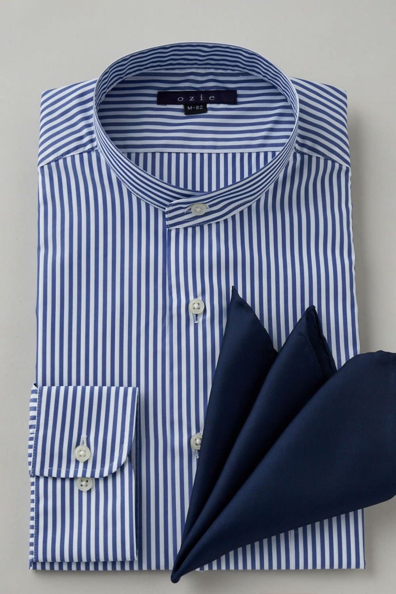 ワイシャツ 8063SD-C03B-NAVY-コーディネートイメージ