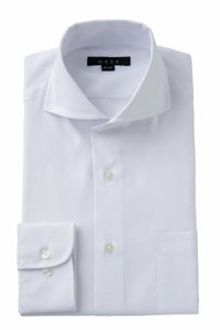 クールマックス・オールシーズン・ドライ・形態安定・オックスフォード・ホリゾンタルカラー・カッタウェイ