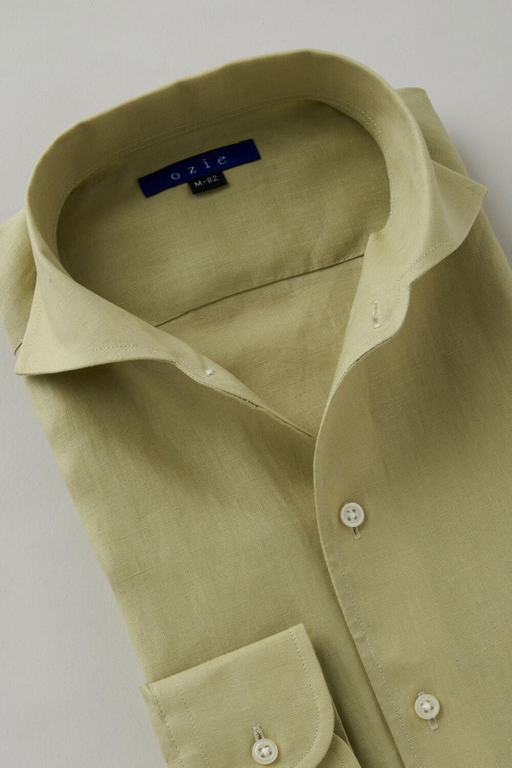 ワイシャツ 8045A-C03B-GREEN-衿1