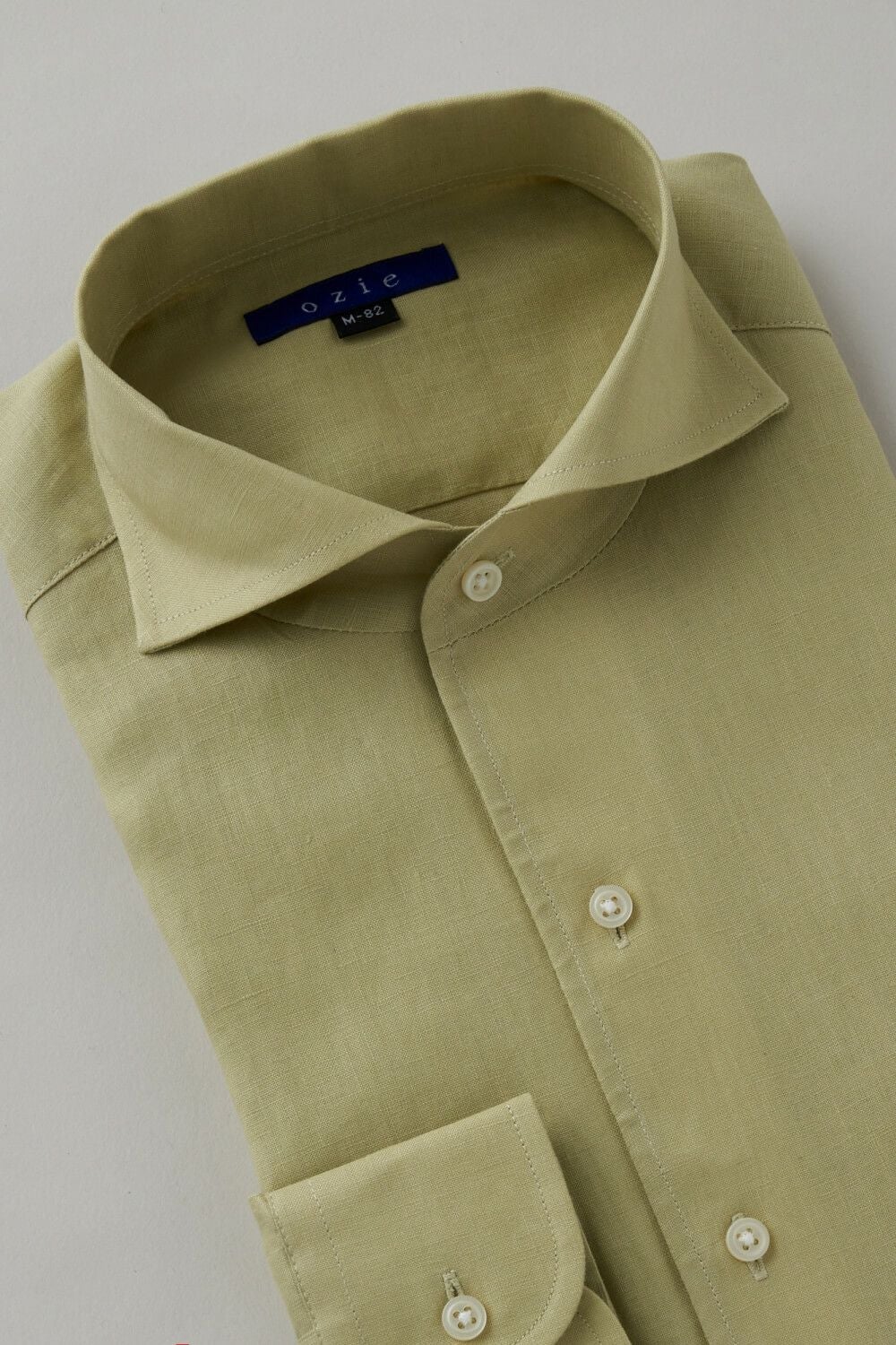 ワイシャツ 8045A-C03B-GREEN-衿3