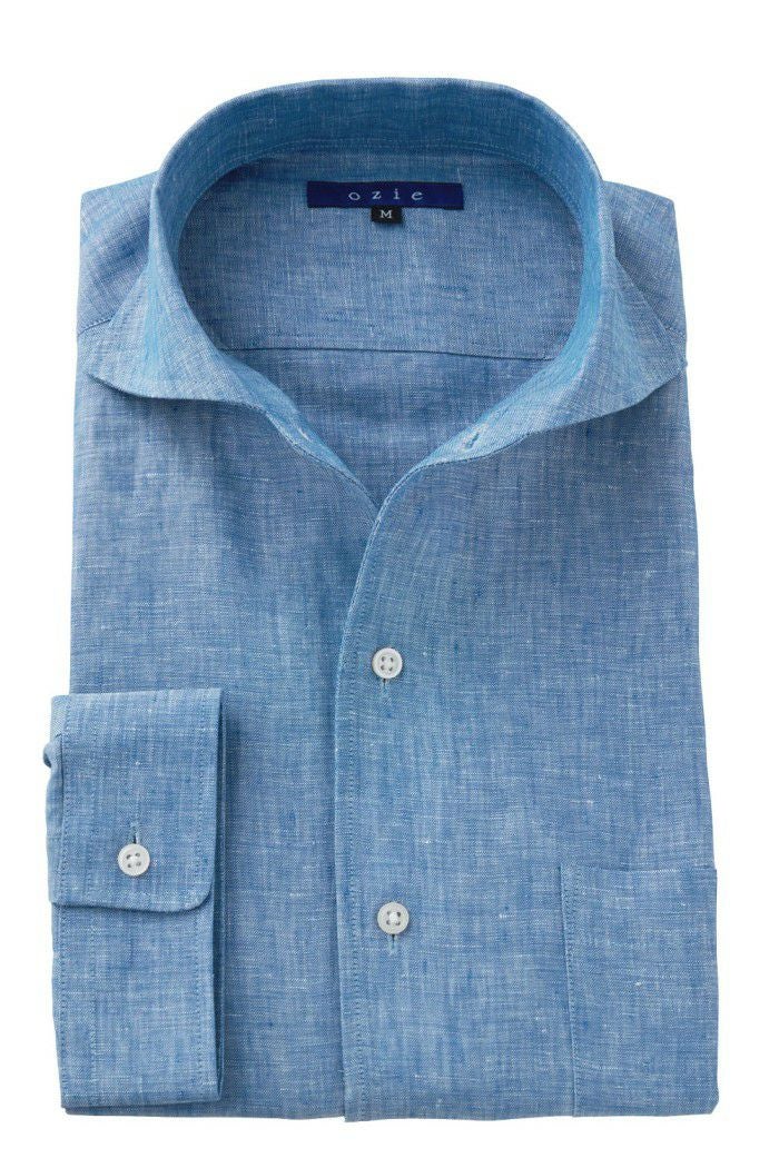 メンズワイシャツ・カッターシャツ 8045AHSS-C03A-BLUE