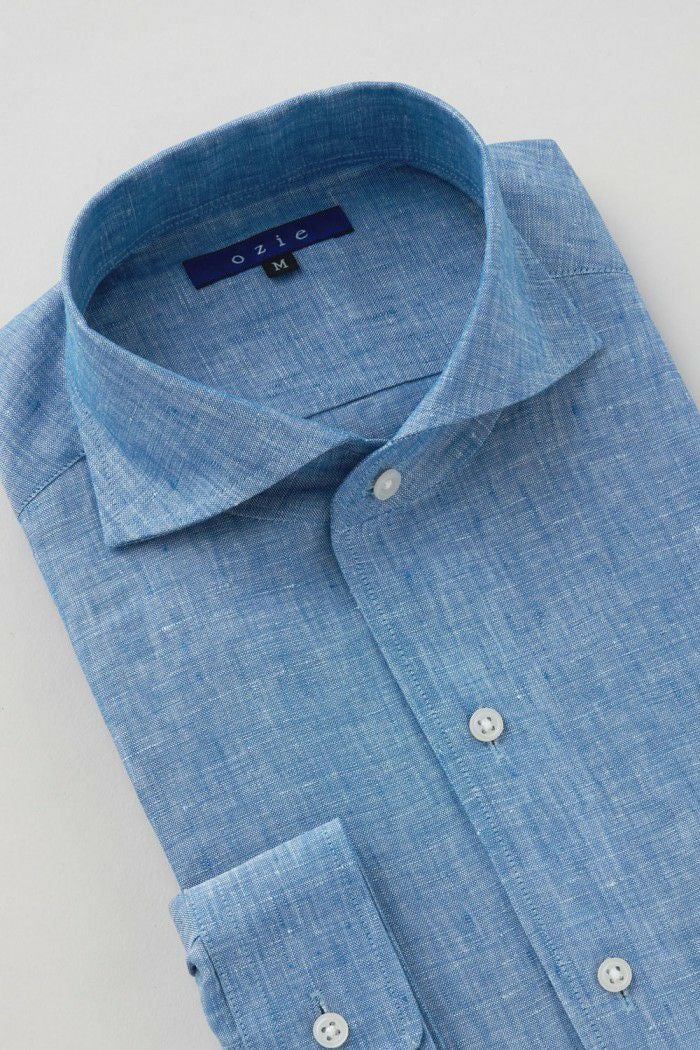 メンズワイシャツ・カッターシャツ 8045AHSS-C03A-BLUE