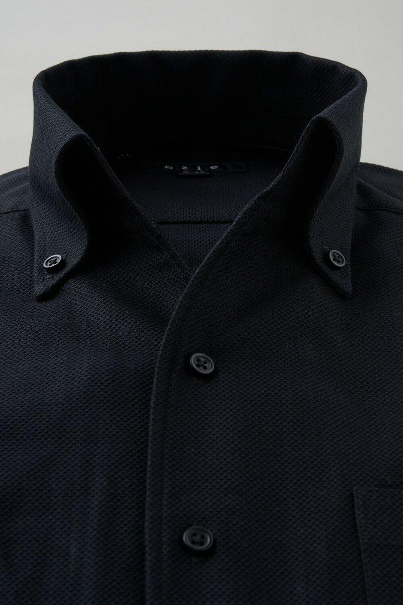 ワイシャツ 8044-C03A-BLACK-衿1