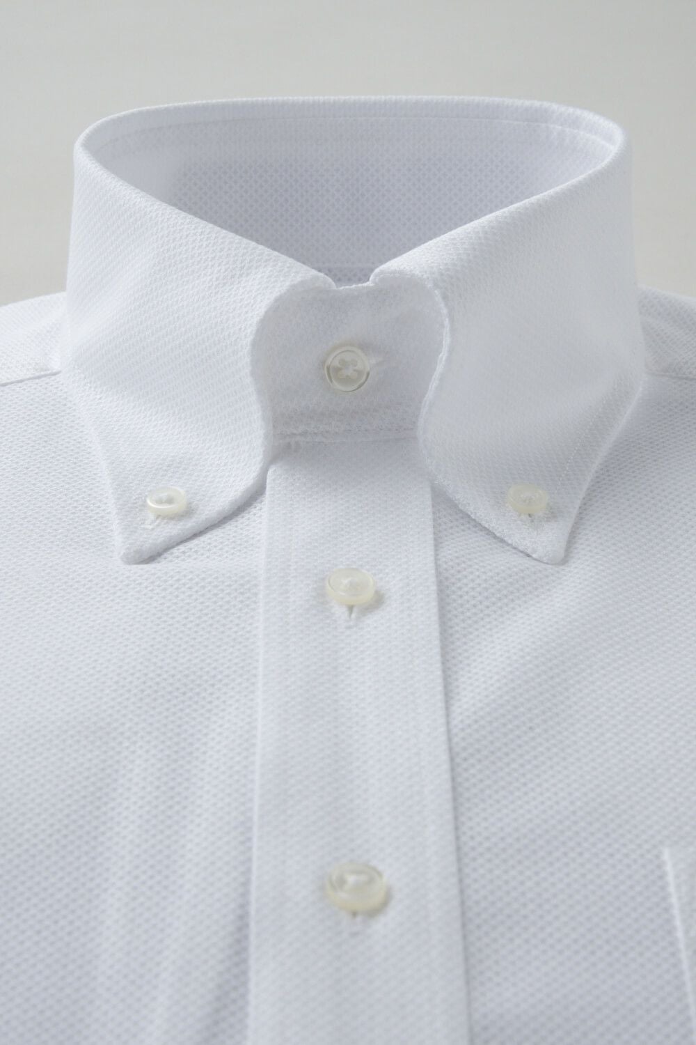 ワイシャツ 8009-C03A-WHITE-衿1