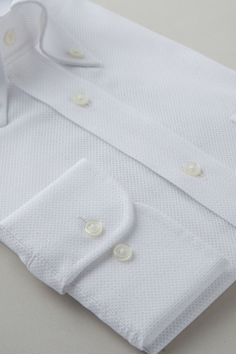 ワイシャツ 8009-C03A-WHITE-カフス