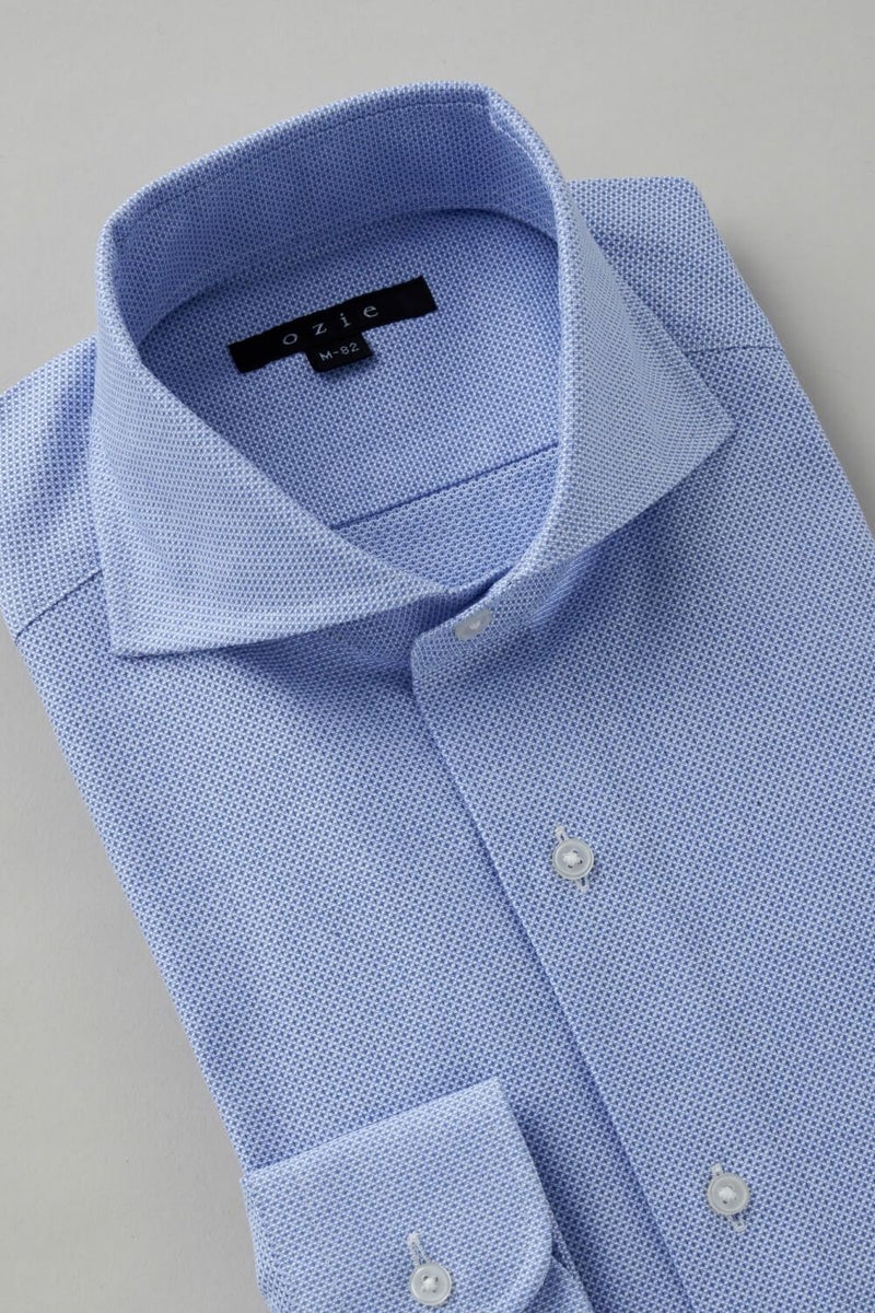 ワイシャツ 8070-C03A-BLUE-衿3