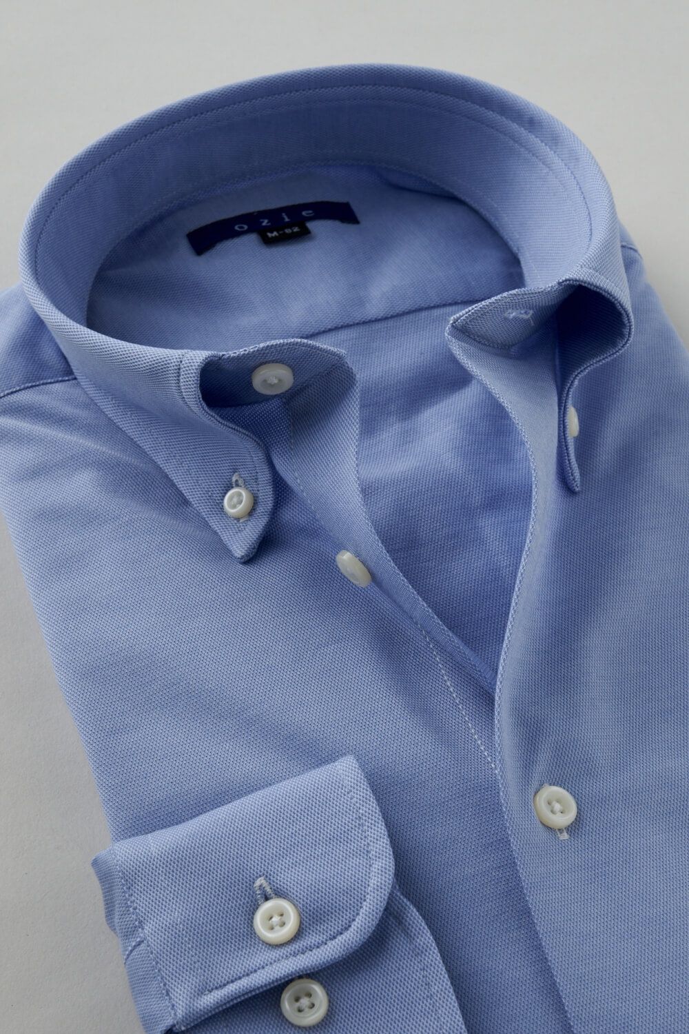 ワイシャツ 8013-C04B-SAX-衿2