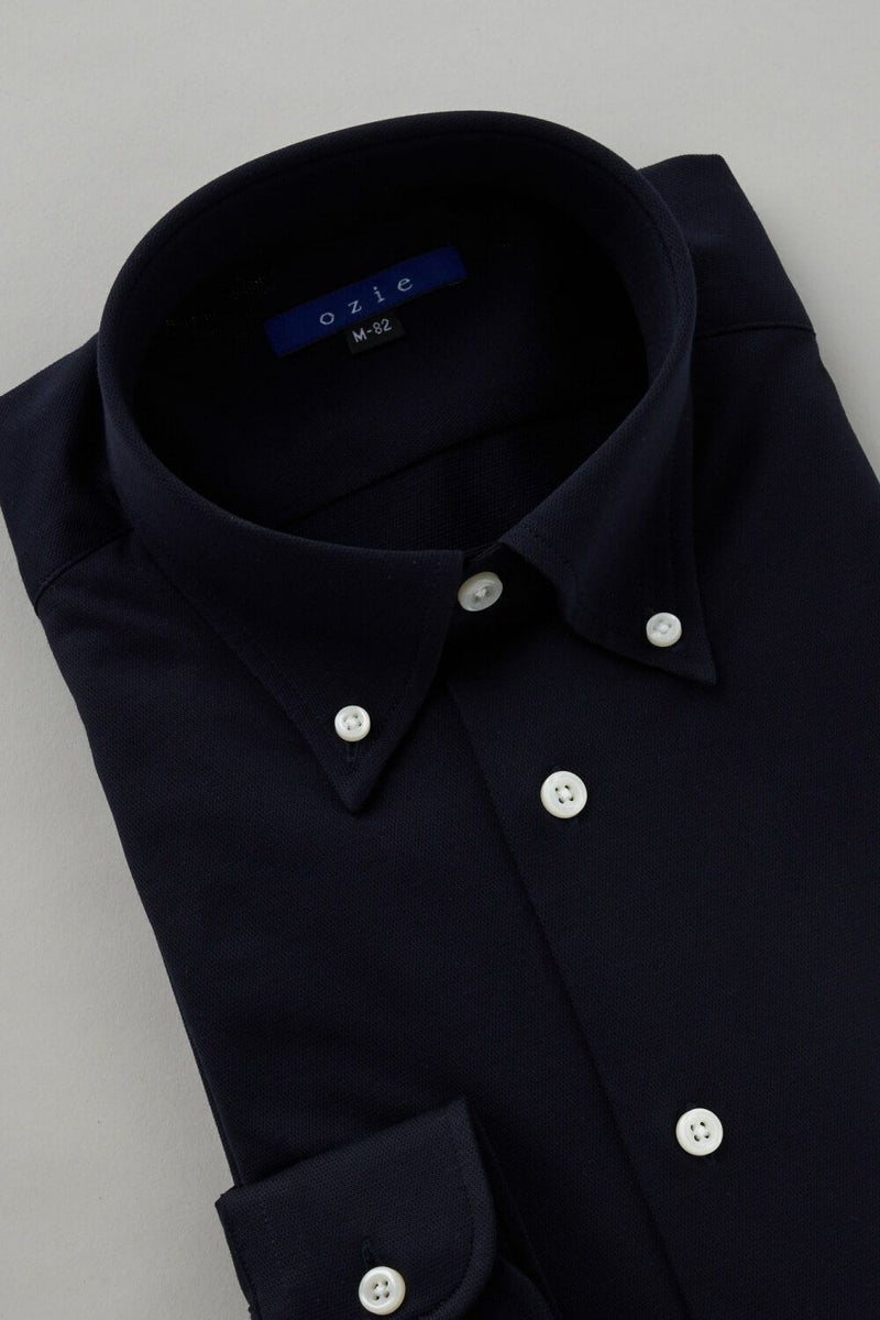 ワイシャツ 8013-C04C-NAVY-衿3