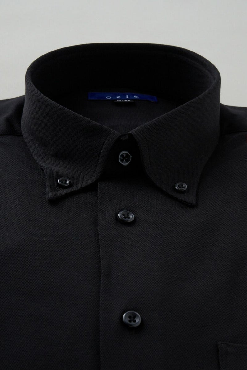 ワイシャツ 8013-C04D-BLACK-衿1