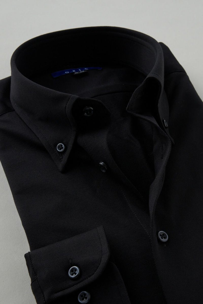 ワイシャツ 8013-C04D-BLACK-衿2
