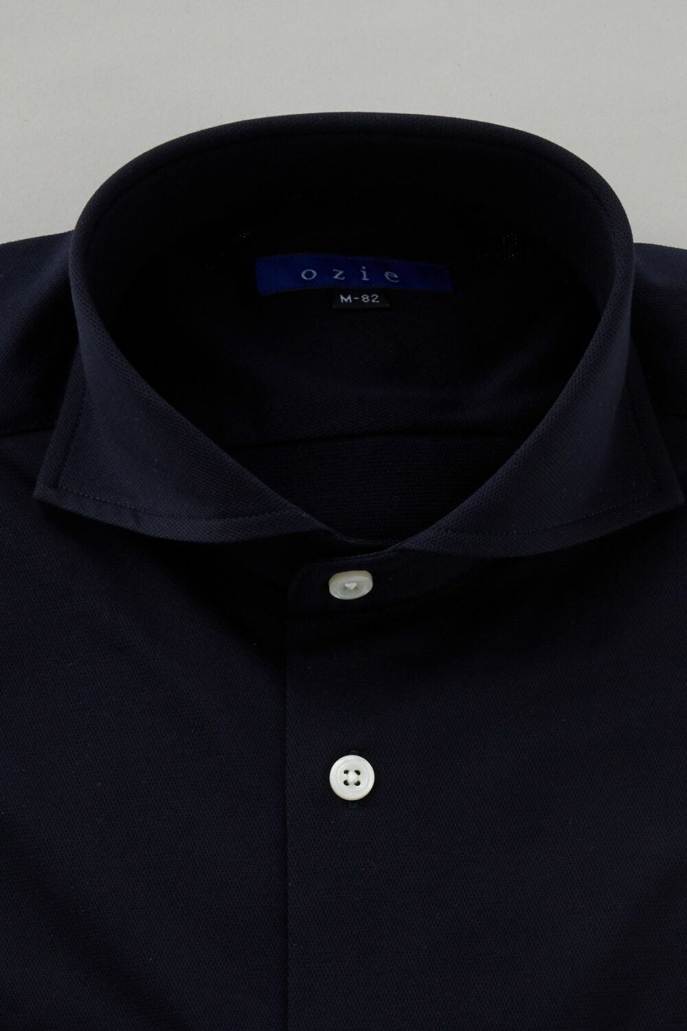 ワイシャツ 8014-C04A-NAVY-衿1