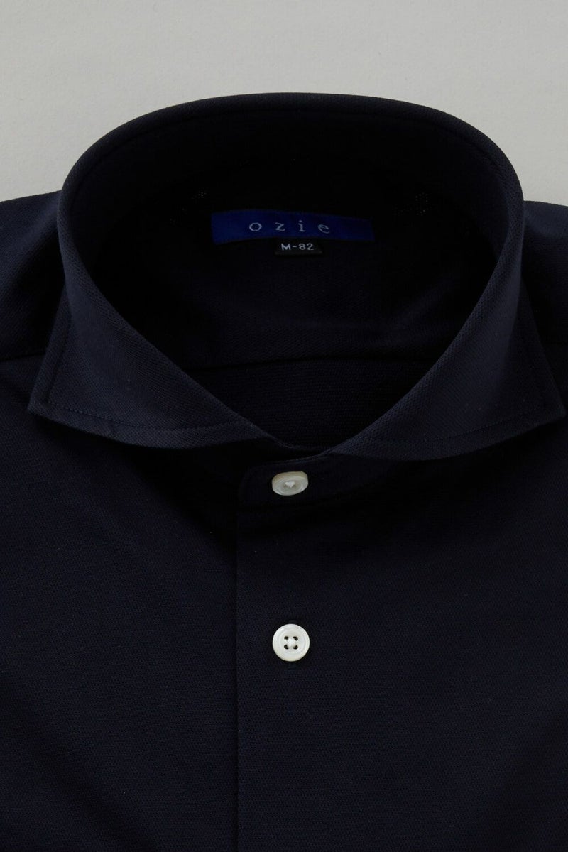 ワイシャツ 8014-C04A-NAVY-衿1