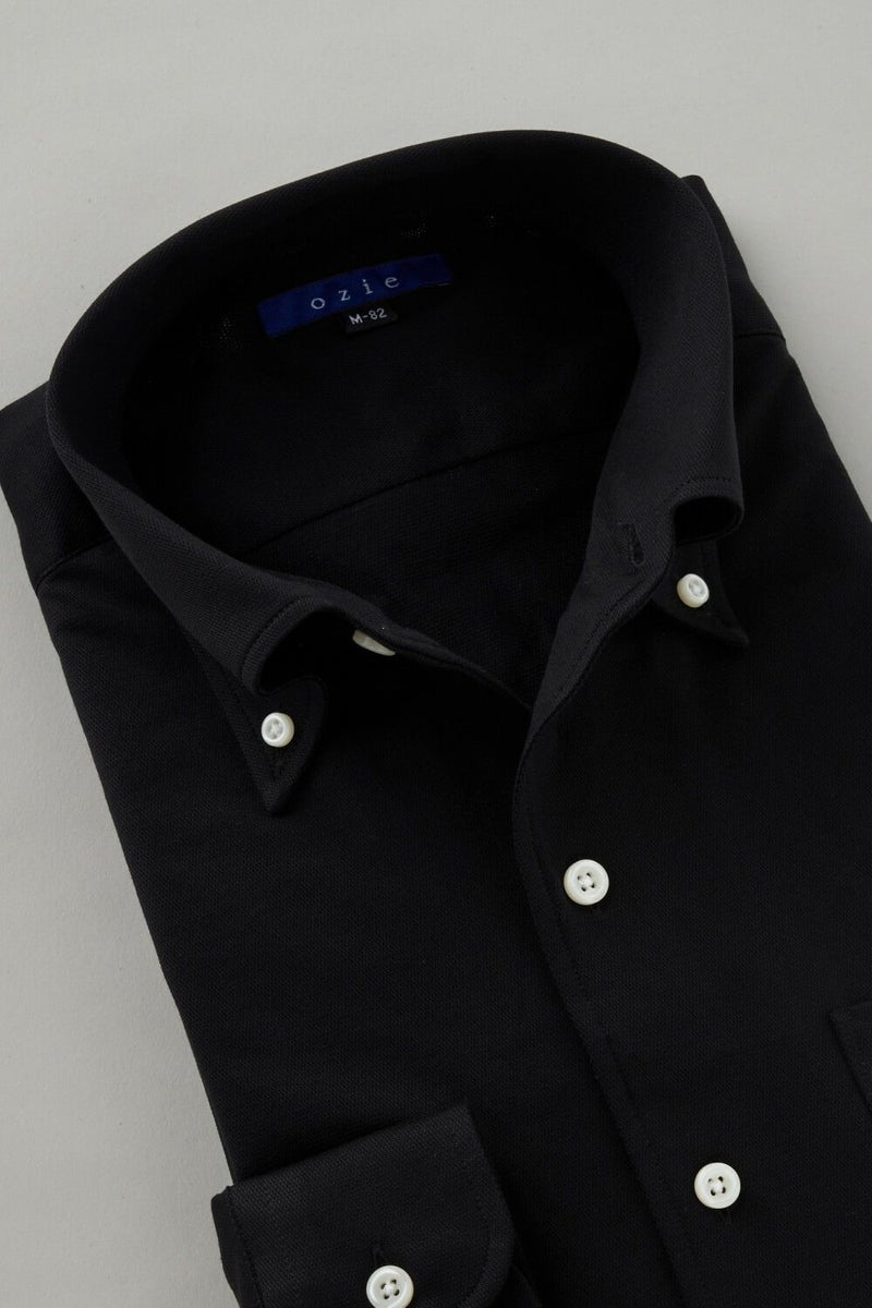 ワイシャツ 8054-C04B-BLACK-衿1