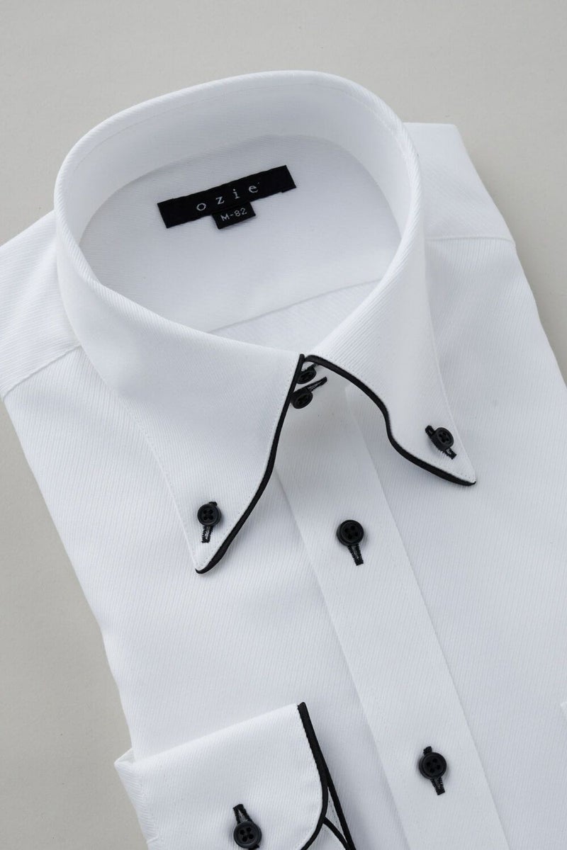 ワイシャツ 8065EP-C04A-BLACK-衿3