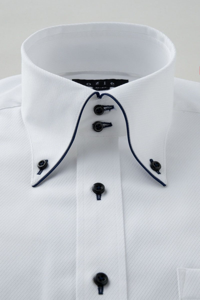 ワイシャツ 8065EP-C04B-NAVY-衿1